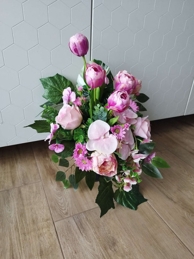 Różowe tulipany bukiet do wazonu